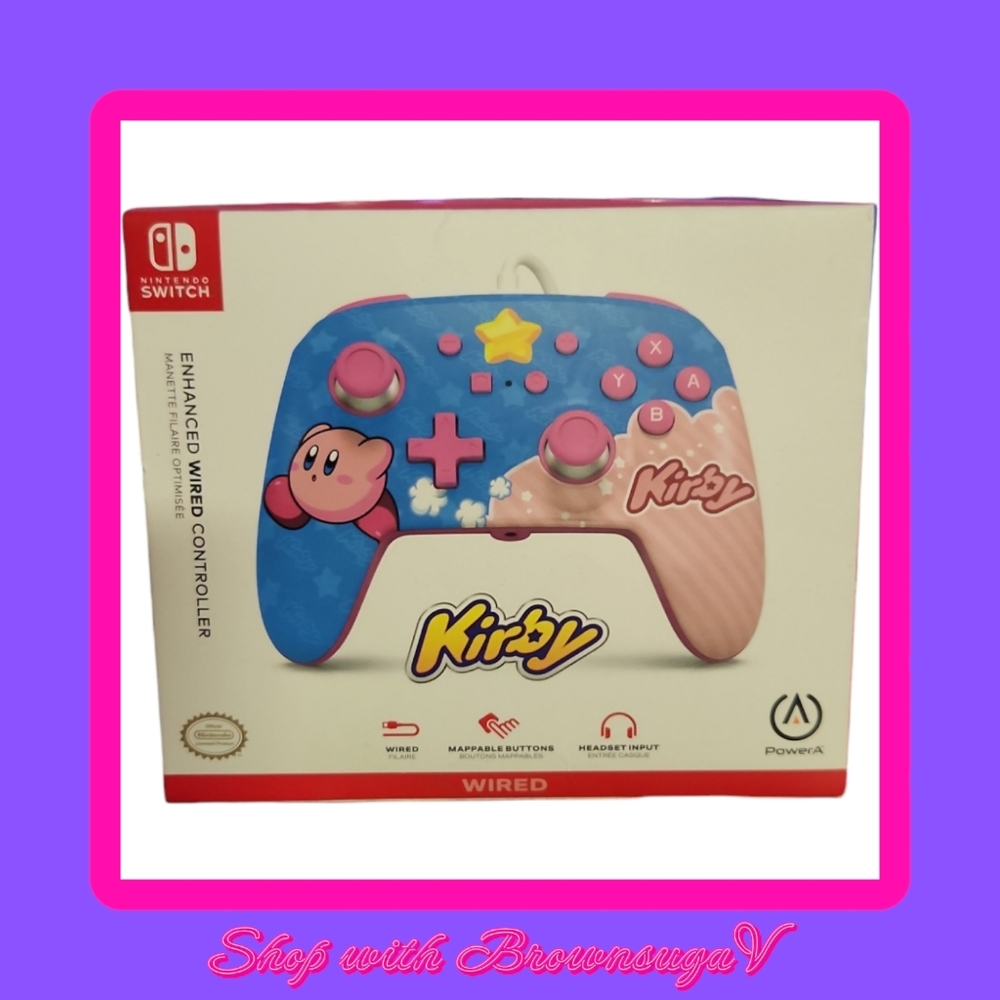 PowerA Nintendo Switch Kirby Enhanced Wired Controller - New Sealed! - Picture 4 of 4